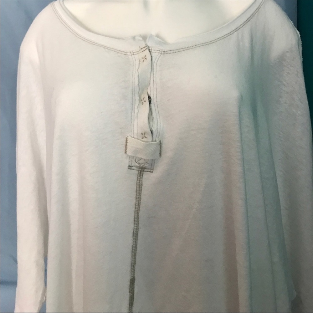Free people white Henley